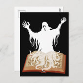 Meer boeken lezen Ghost Book Halloween Briefkaart (Voorkant / Achterkant)