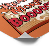 Meer boeken lezen Ghost Book Halloween Poster (Hoek)
