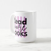 Meer boeken lezen koffiemok (Voorkant links)