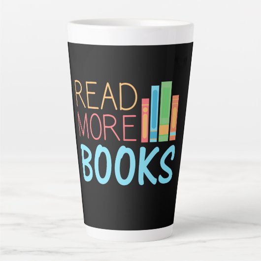 Meer Boeken Lezen Latte Mok (Voorkant)