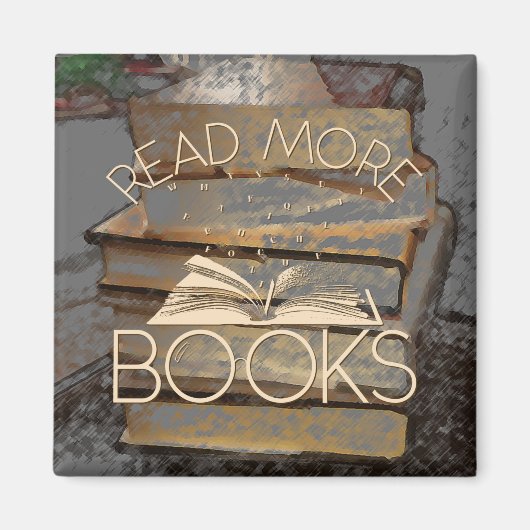 Meer boeken lezen magneet (Voorkant)