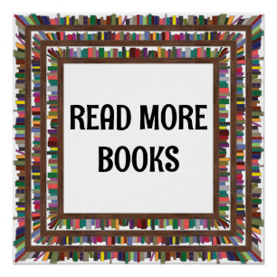 Meer boeken lezen perfect poster