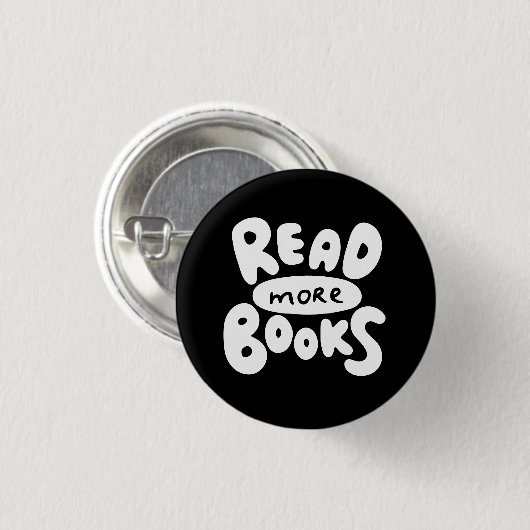 Meer boeken lezen ronde button 3,2 cm (Voorkant /achterkant)