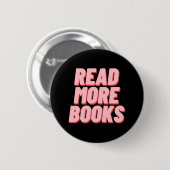 MEER BOEKEN LEZEN RONDE BUTTON 5,7 CM (Voorkant /achterkant)
