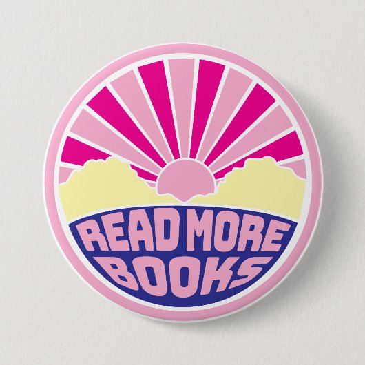 Meer Boeken Lezen Ronde Button 7,6 Cm (Voorkant)