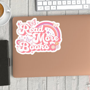 Meer boeken lezen sticker