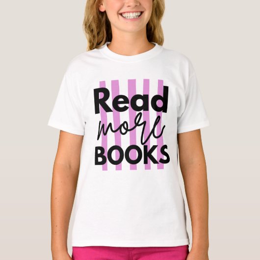 Meer Boeken Lezen T-shirt (Voorkant)