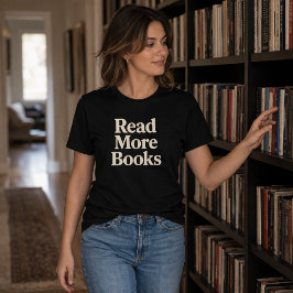 Meer boeken lezen t-shirt