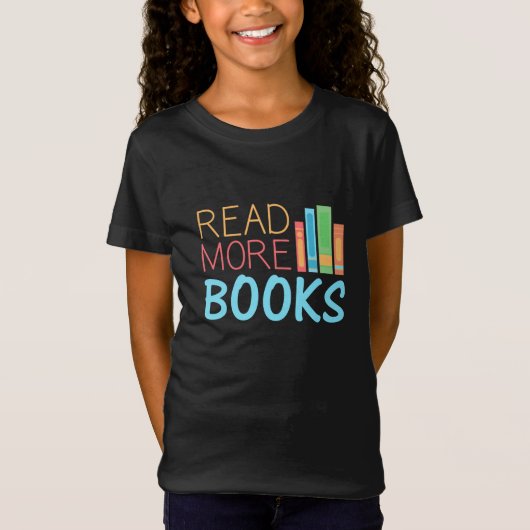 Meer Boeken Lezen T-shirt (Voorkant)
