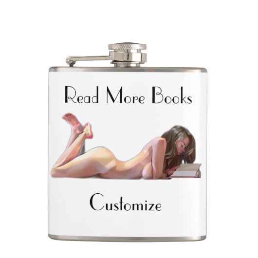 Meer boeken lezen Thunder_Cove Heupfles (Voorkant)