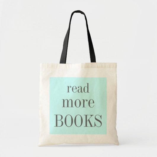Meer boeken lezen tote bag (Voorkant)