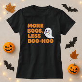 Meer Boeken Minder Boo-Hoo Halloween Ghost & Bever T-shirt