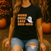 Meer Boeken Minder Boo-Hoo Halloween Ghost & Bever T-shirt