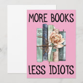 Meer boeken Minder idioten Boeken Liefhebber Kaart (Voorkant / Achterkant)