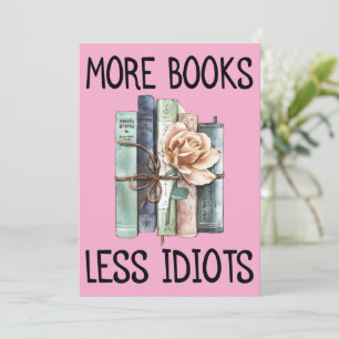 Meer Boeken Minder Idioten Boekenliefhebber Kaart