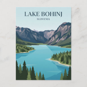 Meer Bohinj, Boven-Karniola, Bohinj, Slovenië Briefkaart