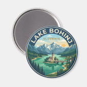 Meer Bohinj Slovenië Magneet (Voorkant / Achterkant)