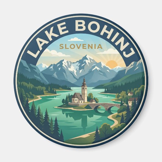 Meer Bohinj Slovenië Magneet (Voorkant)