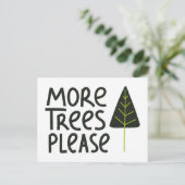 Meer bomen alstublieft briefkaart (Staand voorkant)