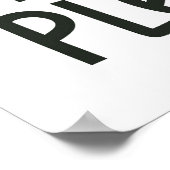 Meer bomen alstublieft poster (Hoek)