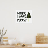 Meer bomen alstublieft poster (Keuken)