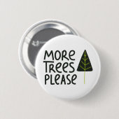 Meer bomen alstublieft ronde button 5,7 cm (Voorkant /achterkant)