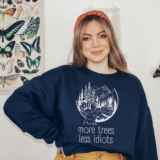 Meer Bomen Minder Idioten, Buitenshuis Natuur Lief T-shirt