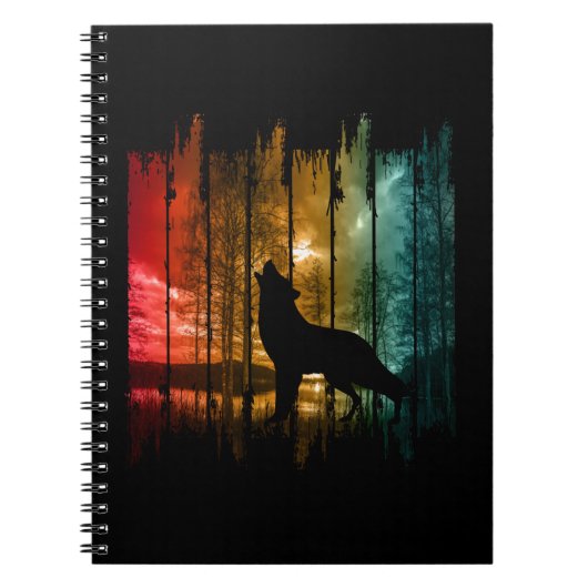 MEER BOMEN WOLF HUILEN NOTITIEBOEK (Voorkant)