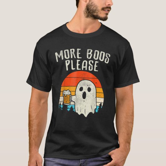 Meer Boos alsjeblieft Ghost Beer Halloween Beer Dr T-shirt (Voorkant)