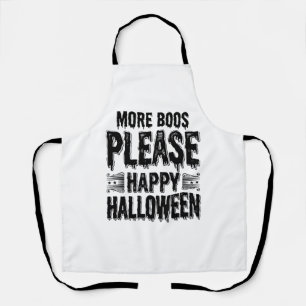 Meer Boos Alsjeblieft Vintage Halloween Typografie Schort