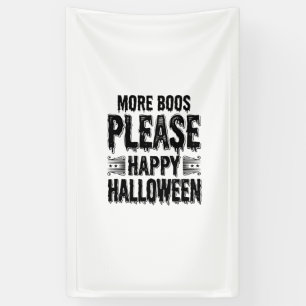 Meer Boos Alsjeblieft Vintage Halloween Typografie Spandoek