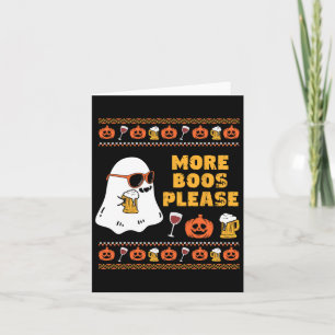 Meer Boos Alsjeblieft Vintage Retro Geest Hallowee Kaart