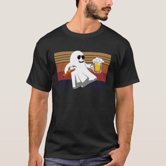 Meer Boos Gelieve te Ghost Beer Halloween Drink Ma T-shirt (Voorkant)