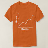 Meer Borden meer Dates Graph Funny Exercy Gym Po T-shirt (Design voorkant)