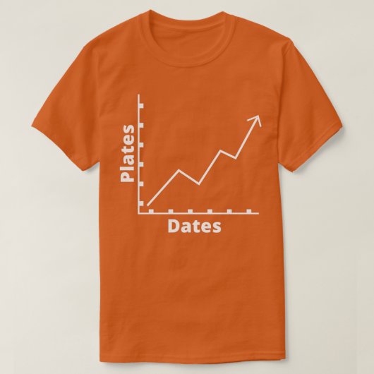 Meer Borden meer Dates Graph Funny Exercy Gym Po T-shirt (Design voorkant)