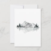 Meer Bruiloft Monogram Wapen RSVP Kaartje (Achterkant)