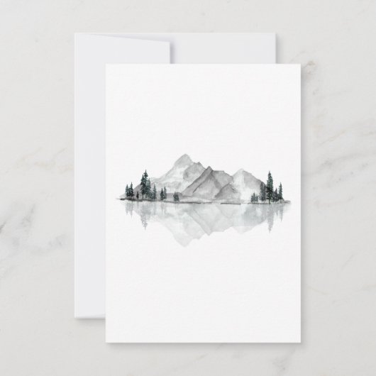 Meer Bruiloft Monogram Wapen RSVP Kaartje (Achterkant)