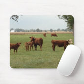 meer bruine koeien muismat (Met muis)