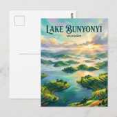 Meer Bunyonyi Oeganda Briefkaart (Voorkant / Achterkant)
