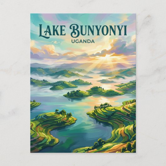 Meer Bunyonyi Oeganda Briefkaart (Voorkant)