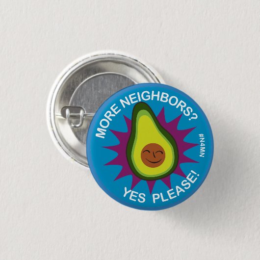 Meer buren? Ja, alsjeblieft. Ronde Button 3,2 Cm (Voorkant /achterkant)