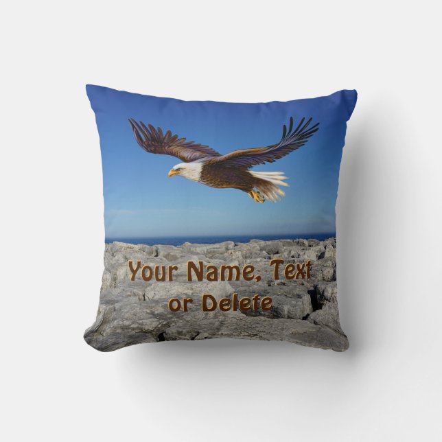 Meer Cabin Decor of Living Room Eagle Pillow Kussen (Voorkant)