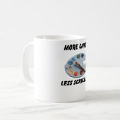 Meer canvas Minder scrollen Koffiemok (Voorkant links)