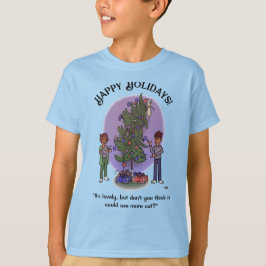 Meer Cat Christmas Boy's T-shirt