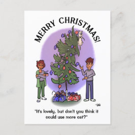 Meer Cat Christmas Briefkaart