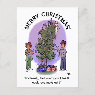 Meer Cat Christmas Briefkaart