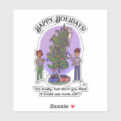 Meer Cat Christmas Custom Sticker (Vel)