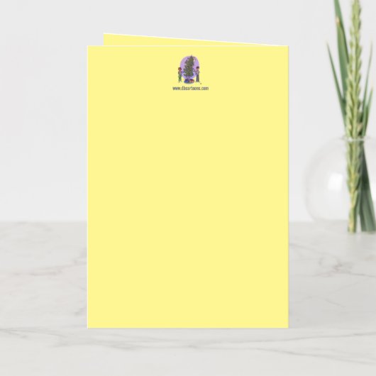 Meer Cat Christmas Gevouwen Gele Folie Kaart (Achterkant)