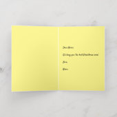 Meer Cat Christmas Gevouwen Gele Folie Kaart (Binnenlaag)