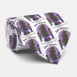 Meer Cat Christmas Stropdas